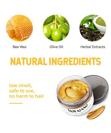 Buy soVoncare Golden Hair Wax Color - Temporary Hair Color Cream for Women & Men | Ideal for Parties Cosplay & Halloween - 4.23 oz (Gold) - Buy Online on GoSupps.com
