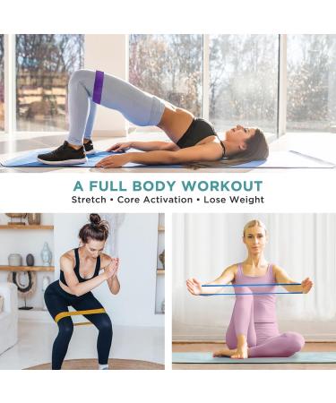 PurAthletics Resistance Loop Band (Set of 3) Exercise Band Mini Band Great for Fitness Training Stretch Yoga and Workout - Buy Online on GoSupps.com