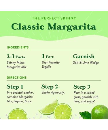 Jordan's Skinny Mixes Sugar-Free Margarita Mix Flavored Cocktail Mixer for Drinks - Fresh Lime Drink Flavoring for Cocktails & Mocktails - Low Calorie Gluten-Free Keto Friendly - 946.35 ml - Pack of 6 - Buy Online on GoSupps.com