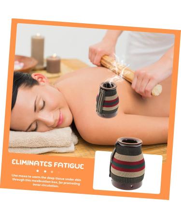 Beaupretty Moxibustion Box - Ceramic Candle Burner & Massage Tools - Portable Cone Holder for Relaxation - Buy Online on GoSupps.com