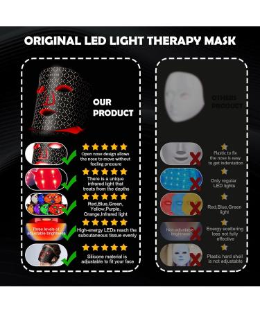 Buy LED Light Therapy Mask - Red Blue & Near-Infrared for Acne & Wrinkle Treatment - International Shipping Available - Buy Online on GoSupps.com