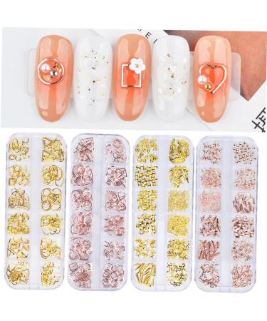 Housoutil 3 Boxes Metal Rivets Nail Cream Diy Nail Accessories Nail Supplies Nail Buffing Cream Nail Art Decoration Nail Polisher Rose Gold Nail Art Accessories Boxed Decorations - Buy Online on GoSupps.com