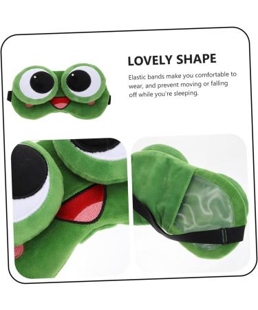 Masque de Sommeil Gel Grenouille Fantaisie Bandeau Occulant L ger Masque Yeux Dessin Anim Confort Enveloppant Voyage D tente Accessoires Sommeil pour Adultes et Gar on 18X9X5CM Vert Fonc  - Buy Online on GoSupps.com
