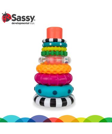 Sassy Stack of Circles Ring Stacker - 10 Piece Set | Unique Playful Toy for Creative Fun - Buy Online on GoSupps.com