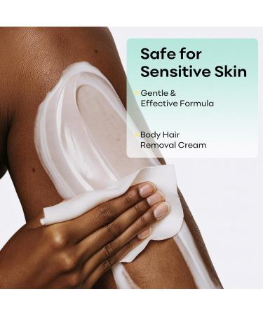 Sensitive Skin Hair Removal Cream - Painless Depilatory Cream for Bikini Legs & Arms - 5FL OZ for Men & Women - Buy Online on GoSupps.com