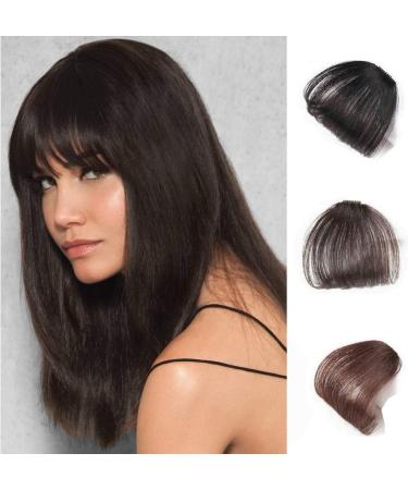 Glamza Clip In Fringe - Black Sideburns Bangs Hairpiece Topper - Buy Online on GoSupps.com