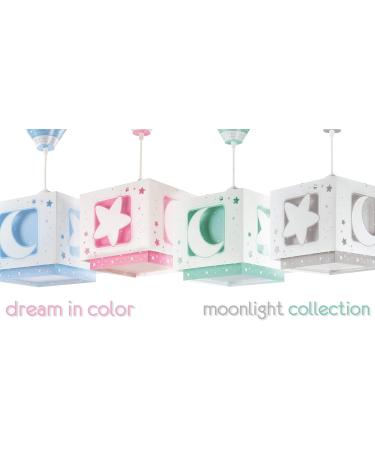 Dalber Fluorescent Hanging Lamp Moon and Star - Grey 63232E | Stylish Kids Lighting for Global Shipping - Buy Online on GoSupps.com
