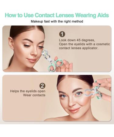 Buy Refesta Green Contact Lenses - Portable Eye Supporter with Tweezers for Outdoor Use | International Shipping Available - Buy Online on GoSupps.com