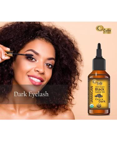 Organic Extra Dark Jamaican Black Castor Oil - 8 Fl.oz - Handmade from Roasted Castor Beans - Promotes Hair and Skin Health - Ideal for Dry, Damaged Hair and Split Ends - Buy Online on GoSupps.com