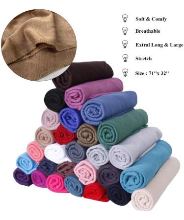 DRESHOW Hair Wrap for Black Women with Natural Hair Large Stretch Soft Edge Scarves for Braids Dreadlocks 1 Pc 39-brown 1 - Buy Online on GoSupps.com