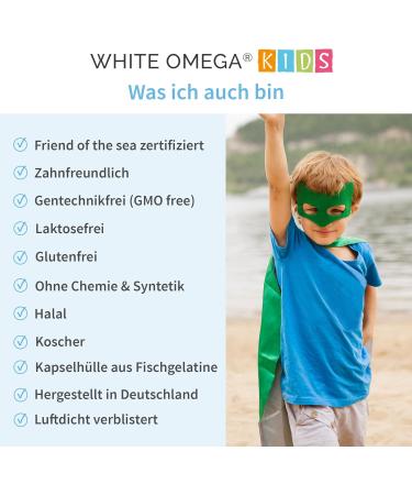 Omega-3 Capsules for Children | 518 mg Fish Oil with DHA & EPA | Sugar-Free | Best Comparison Winner 2024 | 90 Mini Capsules - Buy Online on GoSupps.com
