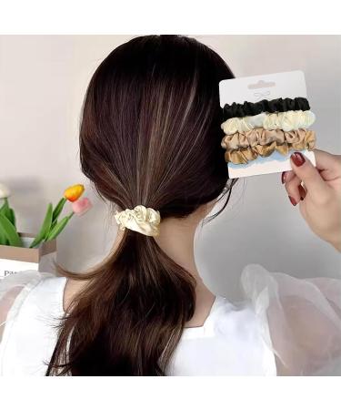 Sularpek Silk Hair Ties - 4 Pack Satin Scrunchies for Women & Girls | Hair Accessories in 4 Colors - Buy Online on GoSupps.com