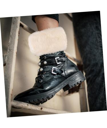 Shop Besportble Fluffy Boot Covers for Women | Trendy Fur Top Cuff & Acrylic Socks - International Shipping - Buy Online on GoSupps.com