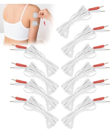 Electrode Wires Cable 10pcs / Bag 2.35mm 1.8m Ear Clip for Tens Unit 2 in 1 Pin Type Tens Lead Wires Electrode Lead Wires Cable for Machine Clip Electrode Wire Replacement Lead Wires - Buy Online on GoSupps.com