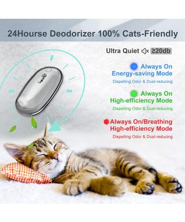 Bevital Unscented Cat Litter Room Deodorizer - Odor Eliminator for Litter Box & Small Animal Toilet - Rechargeable 360 Monitor - Buy Online on GoSupps.com