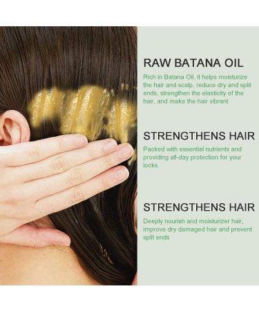 Raw Batana Oil for Hair Growth | 100% Pure Organic Oil for Thickness & Nourishment | Batana Hair Growth Oil with Vitamin E - 4.2 OZ - Buy Online on GoSupps.com