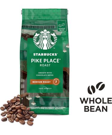 STARBUCKS Pike Place Roast Medium Roast Whole Bean Coffee 200g (Pack of 6) & Single-Origin Colombia Medium Roast Ground Coffee 200 g (Pack of 6) - Buy Online on GoSupps.com