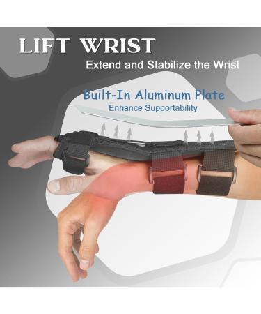Adjustable Radial Nerve Palsy Splint - Finger Extension Brace for Drop Wrist & Injury Relief | Left & Right Hand Fit - Buy Online on GoSupps.com