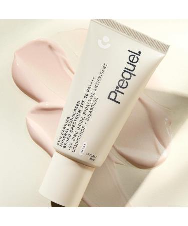 Prequel Skin Sun Barrier Mineral SPF 50 - Lightweight Zinc Oxide Sunscreen - 1.7 Fl Oz - Optimal Sun Protection - Buy Online on GoSupps.com