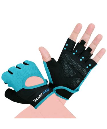 Beast Rage Fitness gloves breathable for men and women weightlifting bodybuilding gym training slipping crossfit strength training cycling s aqua
