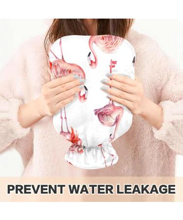 2L Heat Bottle - Durable Warm-Up Bag for Pain Relief & Heat Therapy | Pink Flamingo Watercolor Design - Buy Online on GoSupps.com