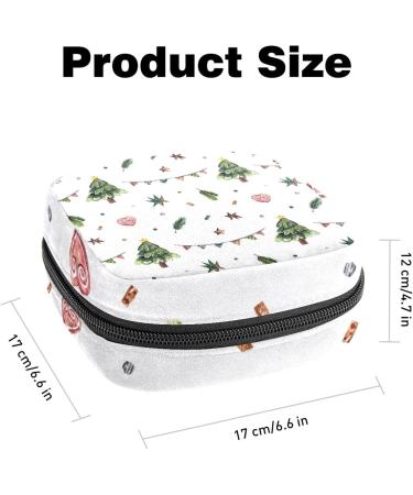 Guantierendiy Sanitary Napkin Storage Bag Portable Period Bag for Women Teen Girls Christmas Tree Menstrual Cup Pouch Nursing Pad Holder (Multicolor) Color 1 - Buy Online on GoSupps.com