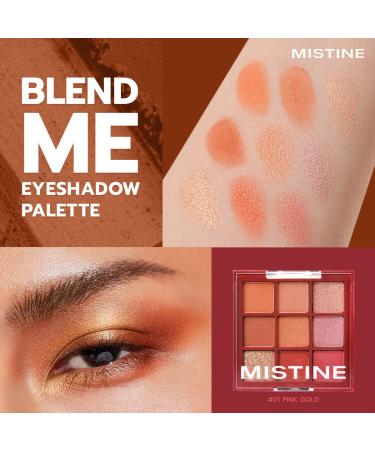 Mistine Nude Eyeshadow Palette - Long Lasting Blendable & Waterproof Vegan Neutral Shades - Buy Online on GoSupps.com