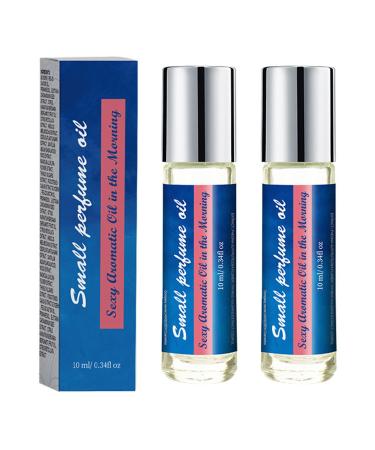 Pheromones Perfumes for Women Infused Essential Oil Perfume with Natural Floral Fragrances Enhance Scents Pheromones Light Perfume Travel Size Refreshing Long-Lasting Pheromones Cologne (2pc)