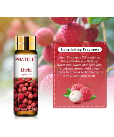 PHATOIL Litchi Fragrance Oil 10ml - Home Aromatherapy, Soap & Candle Making - Buy Online on GoSupps.com