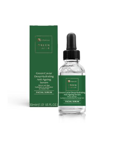 DR BOTANICALS Green Caviar Deep Hydrating Anti-Ageing Serum | Green Caviar Hyaluronic Acid and Citric Acid for Youthful Skin - Nourishes Hydrates Softens Wrinkles and Exfoliates