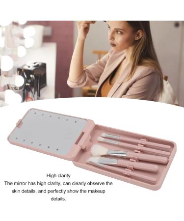 Travel Makeup Brush Set Rotatable LED Light Mirror Makeup Brushes Foundation Powder Blending Concealer Eye Shadows Blush Makeup Brush Kit for Home Dormitory Travel - Buy Online on GoSupps.com