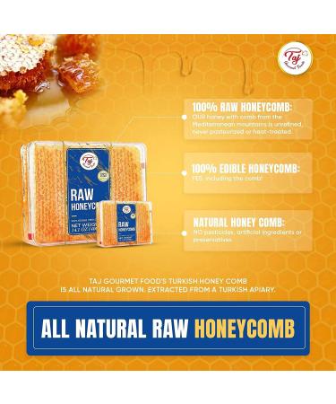 Great Bazaar 100% Pure Turkish Raw Honeycomb - Raw Edible Honey with Honeycomb 400g - Buy Online on GoSupps.com