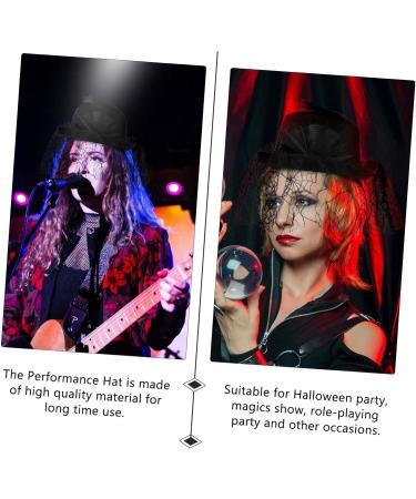 LIFKOME 1pc Magician Top Hat Magician Cap Tuxedo Costume Wedding Topper Costume Cap 50s Hat Hats Ladies Hats Bonnets for Women Gothic Hat Wedding Hats Top Hat Veil Non-woven Fabric - Buy Online on GoSupps.com