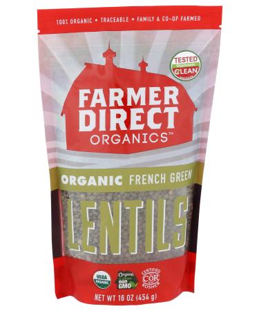 Farmers Direct Coop, Lentils French Green Fair Deal Organic, 16 Ounce