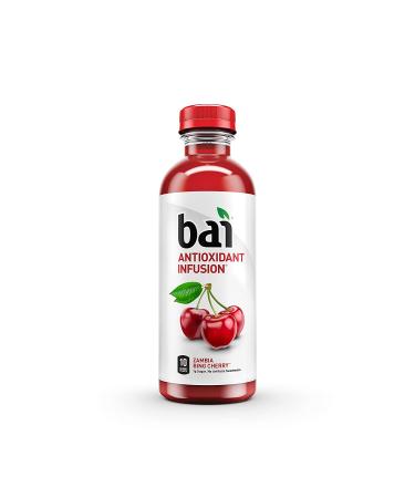 Bai Flavored Water Zambia Bing Cherry 18 Fl Oz (Pack of 12) - Antioxidant Infused Drinks - Buy Online on GoSupps.com