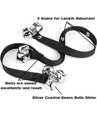 Luckyiren Upgraded Puppy Bells for Potty Training - Premium Quality Dog Doorbells - Adjustable Length - Black - Buy Online on GoSupps.com