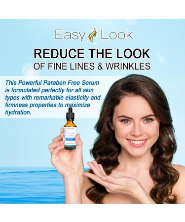 Pure Hyaluronic Acid Serum - Anti-Aging for Face Reduces Fine Lines Dark Spots & Hydrates Dry Skin - 2 oz - Buy Online on GoSupps.com