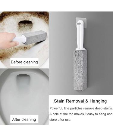Buy Tzqfroce Pumice Stone Toilet Cleaner - 4 Piece Set for Kitchen Bathroom & Grill | Efficient Cleaning Tool with Handle - Gray & White - Buy Online on GoSupps.com