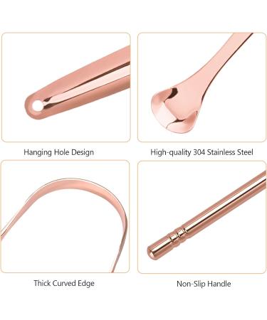 Stainless Steel Tongue Scraper Kit 3-Piece Oral Care Set for Fresh Breath | Tongue Cleaner with Metal Case - Buy Online on GoSupps.com