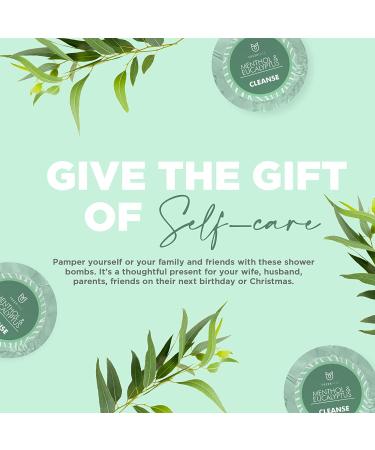 Fresh Faze Menthol & Eucalyptus Shower Steamer - Organic Essential Oils - Aromatherapy for Stress Relief - 15 Tablets - Buy Online on GoSupps.com