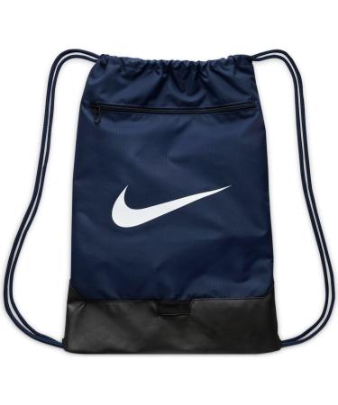 Nike Brasilia Drawstring Pack Bag NKDM3978 - Midnight Navy