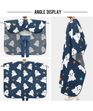 Waterproof Barber Cape - Colorful Halloween Ghost & Cheetah Hair Cutting Bib for Men & Women - Buy Online on GoSupps.com