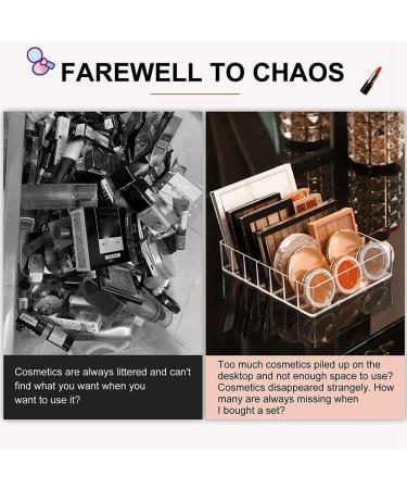 Jufjsfy 7Pcs Eyeshadow Palette Organizer Cosmetic Makeup Holder - Buy Online on GoSupps.com