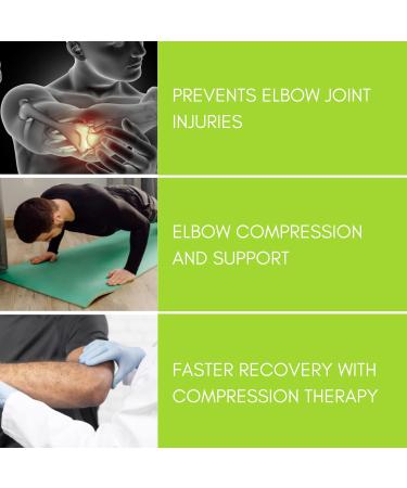 Buy Ikido Elbow Compression Sleeve | Support Brace for Tennis & Golfers Elbow Tendonitis & Arthritis - International Shipping Available - Buy Online on GoSupps.com