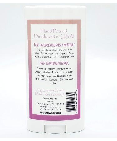 Our Aroma All Natural Deodorant for Women - Vegan No Aluminium or Gluten Cruelty Free - Free of Parabens & Sulfates - Iris & Vanilla Scent - Buy Online on GoSupps.com