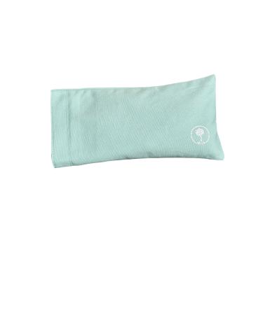 MV Joie Organic Weighted Eye Pillow Made with Organic Cotton, flaxseeds, Flowers and Herbs/Yoga Meditation Eye Pillow for Aromatherapy, Relaxation/Free Cover, self-Care Gift Floral Green