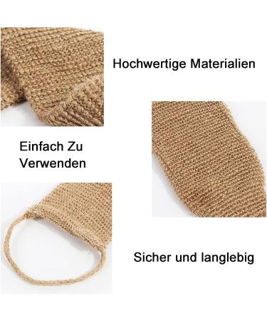 Buy 2-Piece Back Brush Set | Bamboo Fiber Shower Scrubber & Massage Glove for Men & Women - Ideal for Peeling & Exfoliating - Buy Online on GoSupps.com