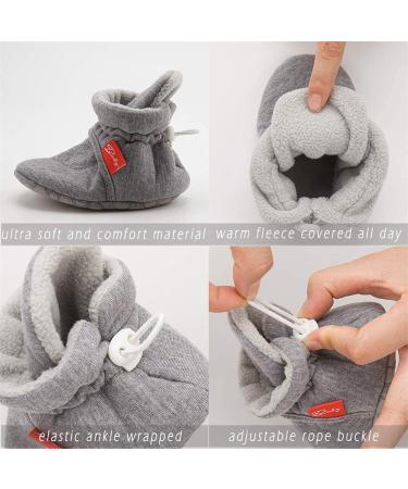 Sonsage Infant Baby Snow Boots | Anti-Skid Ankle Booties for Newborns | Winter Warm Crib Shoes 6-12 Months, Black - Buy Online on GoSupps.com