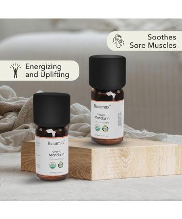 Mandarin Organic Essential Oil - 100% Pure Citrus Reticulata USDA Certified Therapeutic Grade 10ml - Beaumax - Buy Online on GoSupps.com