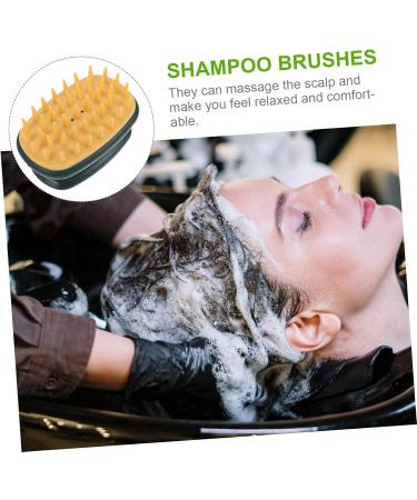 Buy Tovinanna Green Shampoo Brush Set - 3 Silicone Hair Massage Brushes for Scalp Cleaning & Shower - Portable ABS Bathroom Device - Buy Online on GoSupps.com